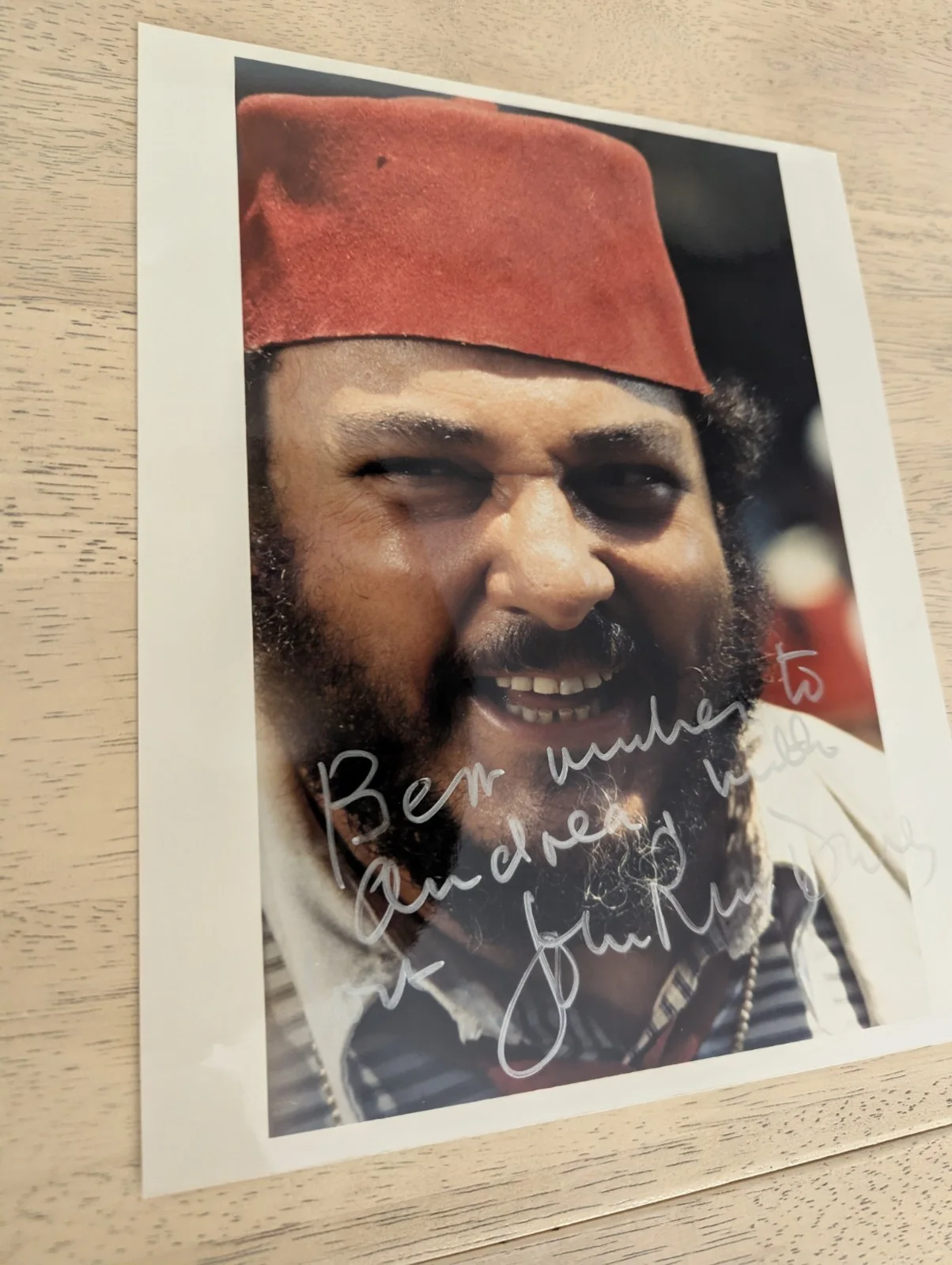 John Rhys Davies — John Rhys-Davies Autographed 8x10 Indiana Jones, image 3