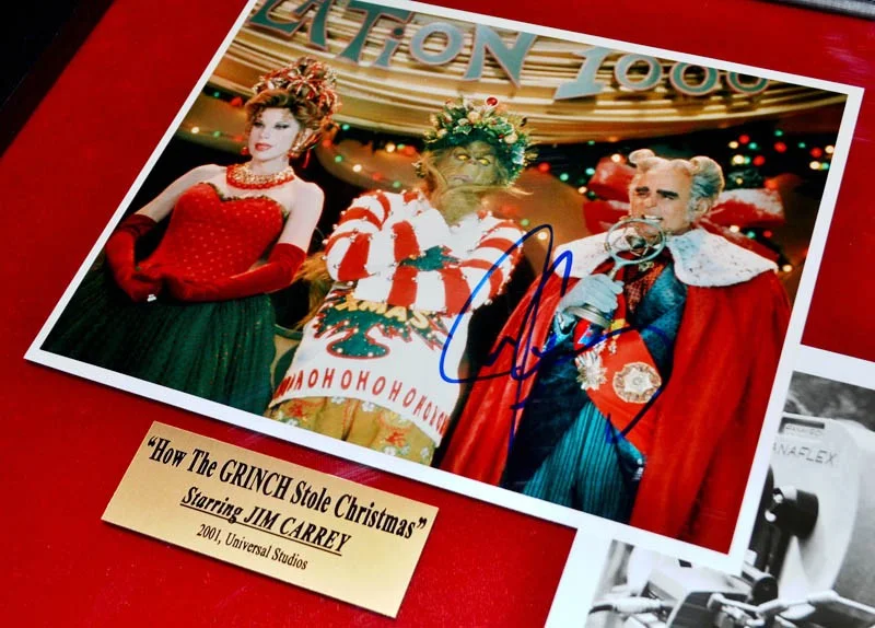 JIM CARREY, RON HOWARD Signed Grinch AUTOGRAPH, WHO MAIL & NEWSPAPER, DVD, COA, изображение 5