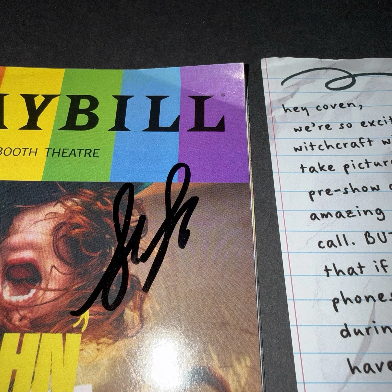 Sadie Sink Signed John Proctor Is The Villain Pride Playbill & Insert Set B, изображение 2