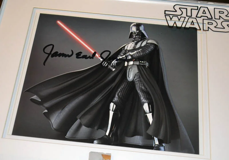 JAMES EARL JONES Signed Rare STAR WARS IV Screen-Used Prop DEATH STAR, COA, DVD, image 3