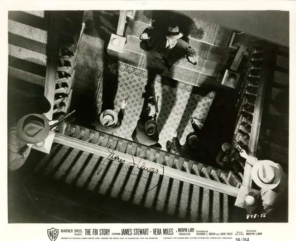 James Stewart — James Stewart JSA Coa Signed 8x10 Photo The FBI Story Autograph