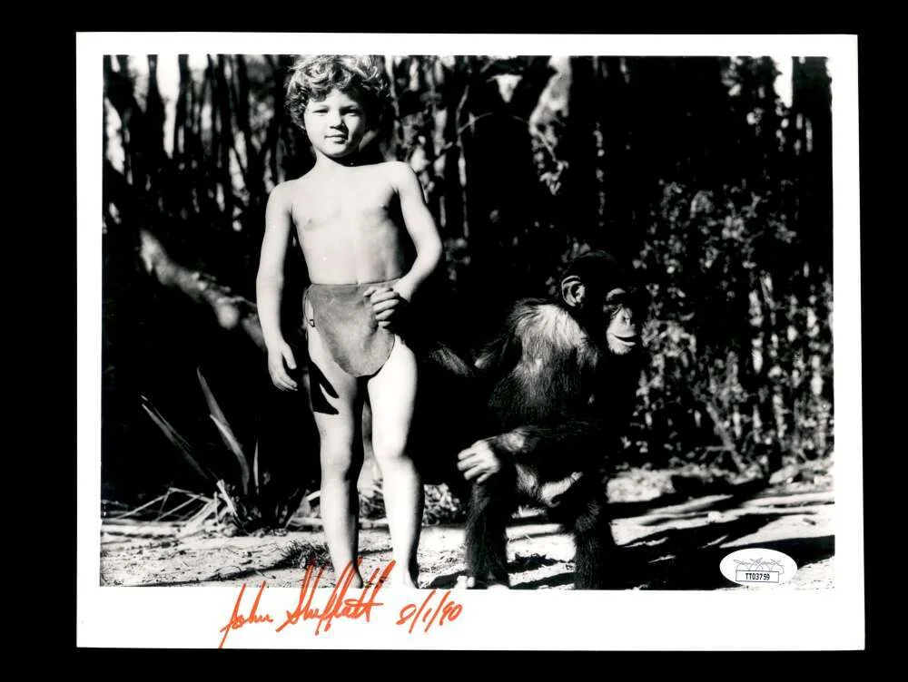 Johnny Sheffield — Johnny Sheffield JSA Coa Signed 8x10 Tarzan Photo Autograph