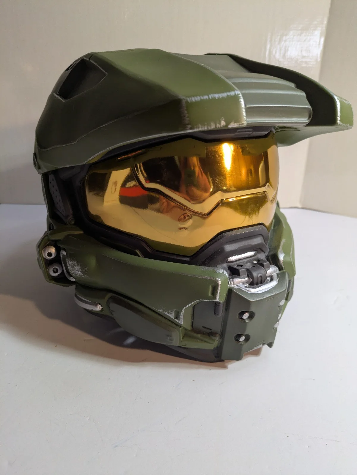 Signed Shelley Calene-Black & Steve Downes Halo Master Chief Helmet Mask, image 3