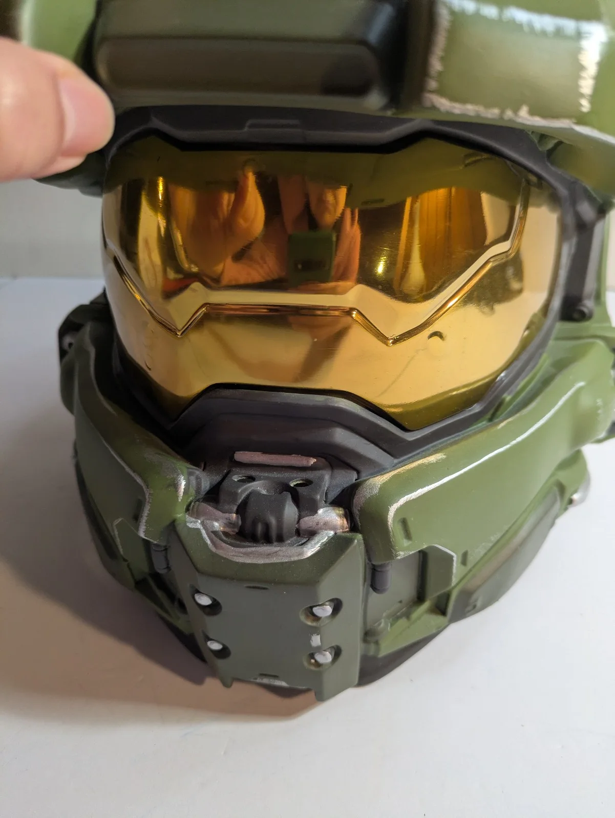 Signed Shelley Calene-Black & Steve Downes Halo Master Chief Helmet Mask, image 5