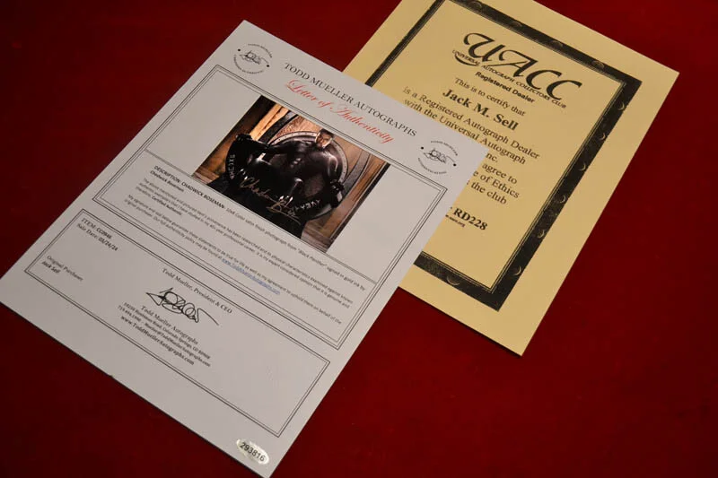 CHADWICK BOSEMAN — CHADWICK BOSEMAN Signed BLACK PANTHER AUTOGRAPH, COA, UACC, Frame, Plaque, DVD, image 4