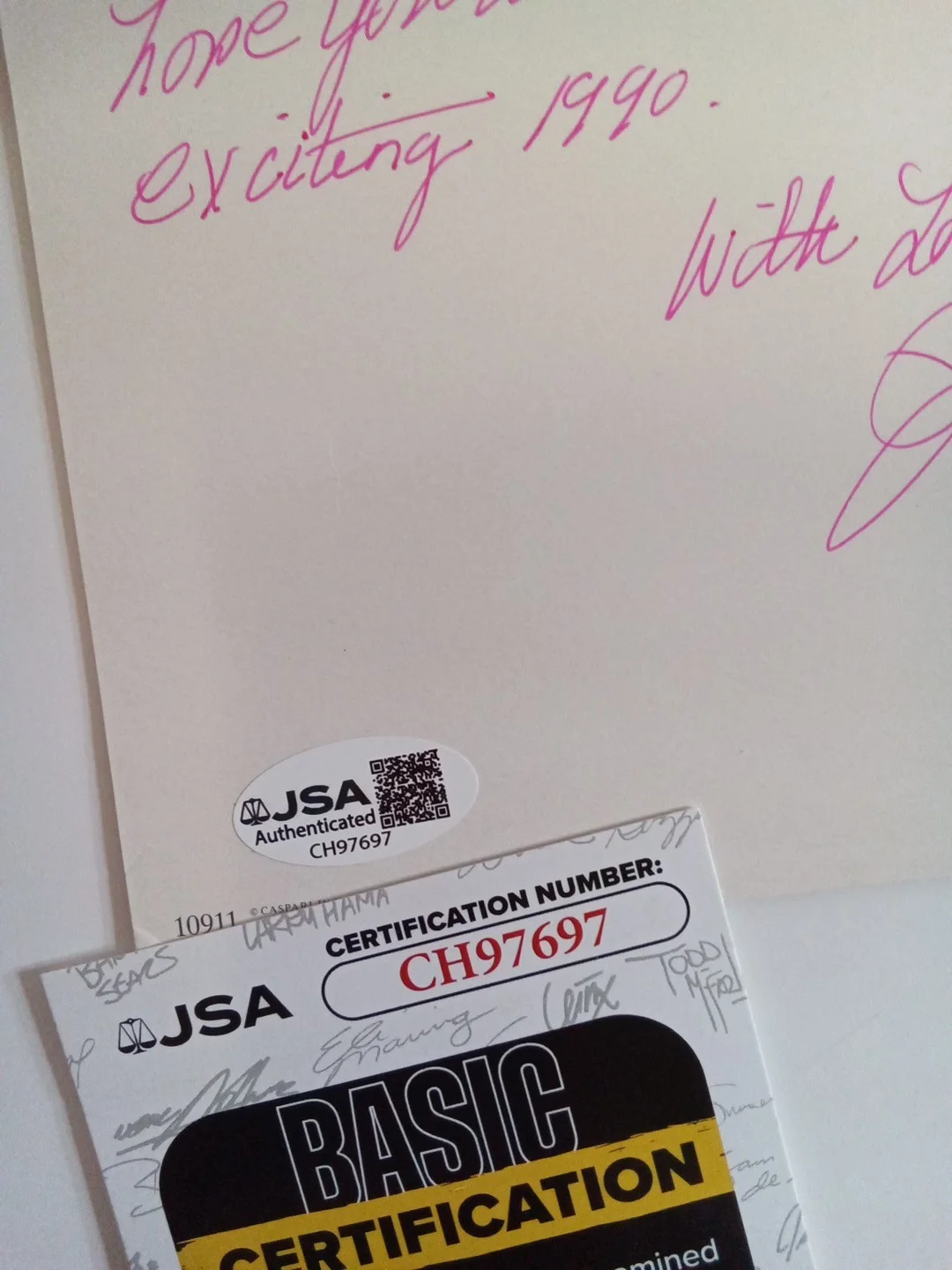 Julie Harris Broadway Legend East Of Eden Signed Notecard JSA, image 3