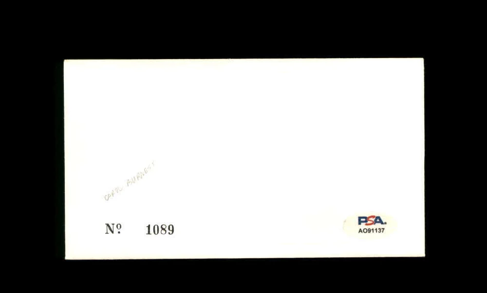 Carol Burnett — Carol Burnett PSA DNA Signed 1978 First Day Cover Cache FDC Autograph, image 2