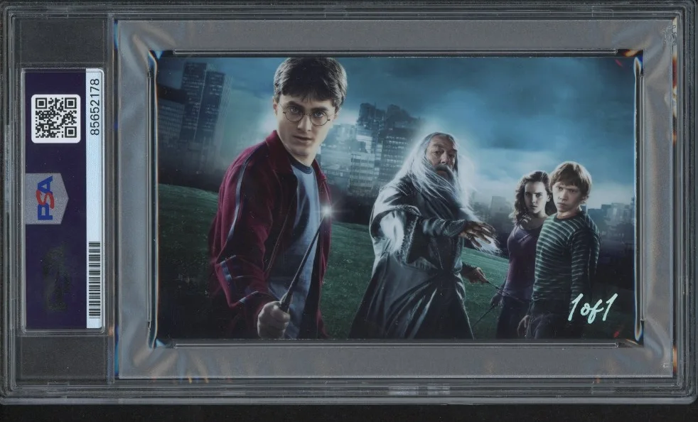 Michael Gambon signed Cut 3x5 Custom Card PSA DNA Slab Harry Potter Auto C5787, изображение 2