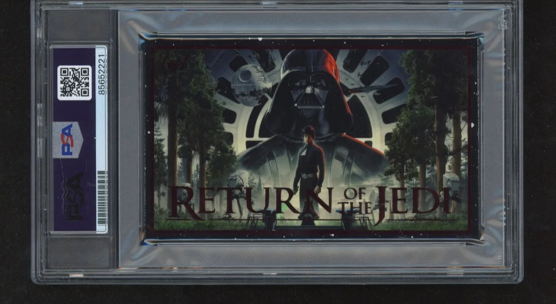 James Earl Jones signed Cut 3x5 Custom Card PSA DNA Slab Star Wars Auto C5786, изображение 2