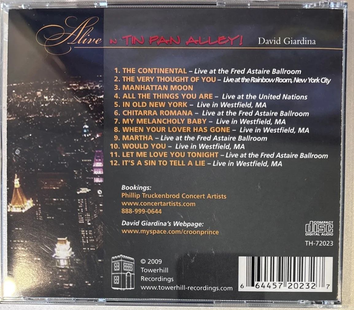 David Guardian Autographed Alive In Tin Pan Alley CD 2009, image 2