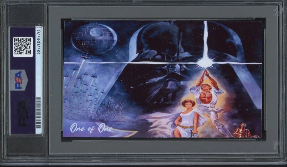 Mark Hamill signed Cut 3x5 Custom Card PSA DNA Slab Star Wars Auto C5796, image 2