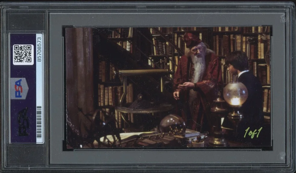 Richard Harris signed Cut 3x5 Custom Card PSA DNA Slab Harry Potter Auto C5794, image 2