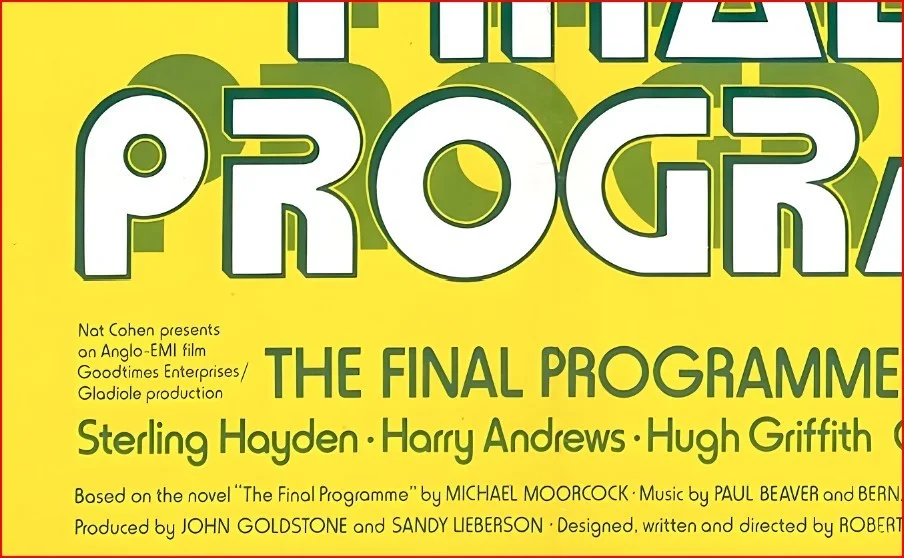The Final Programme 1973 - British Sci-Fi - Restored 27.2" x 41" US One Sheet, image 3