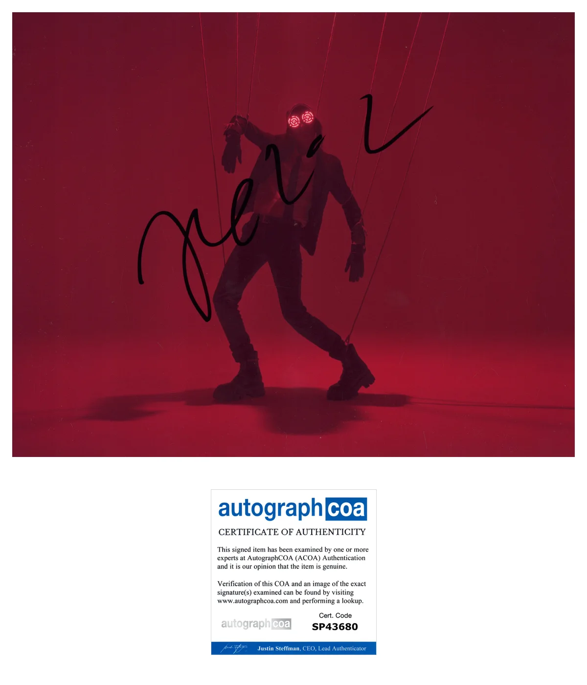 DJ REZZ ISABELLE REZAZADEH SIGNED 8x10 PHOTO A w/EXACT PROOF & AUTOGRAPH COA, image 2
