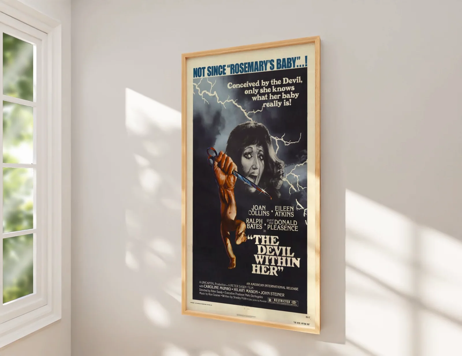 The Devil Within Her 1975 - Horror Drama - Restored 27.2" x 41" US One Sheet, image 2