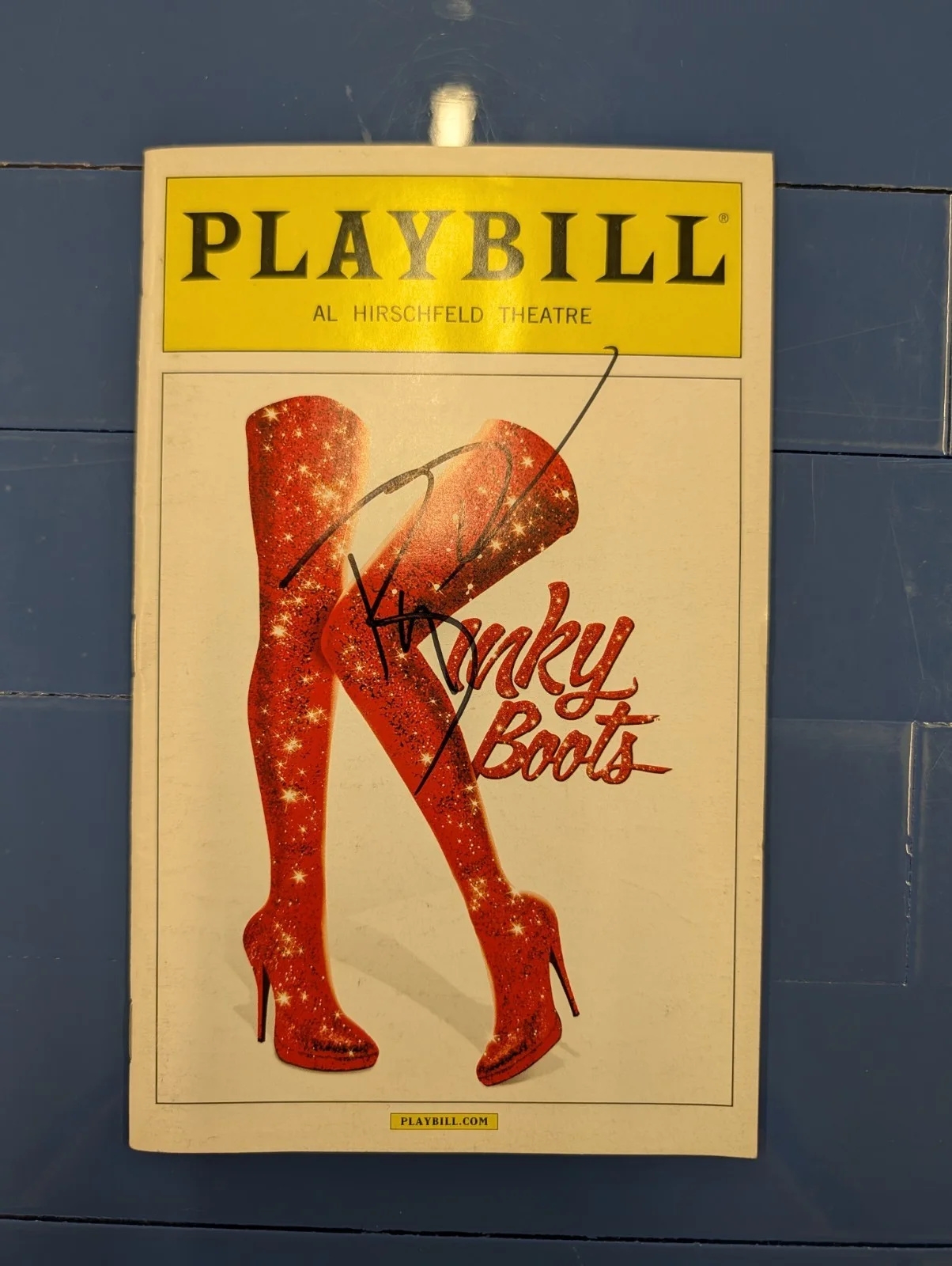 Billy Porter — SIGNED BILLY PORTER (Lola) - Kinky Boots Broadway Playbill - Nov 2015