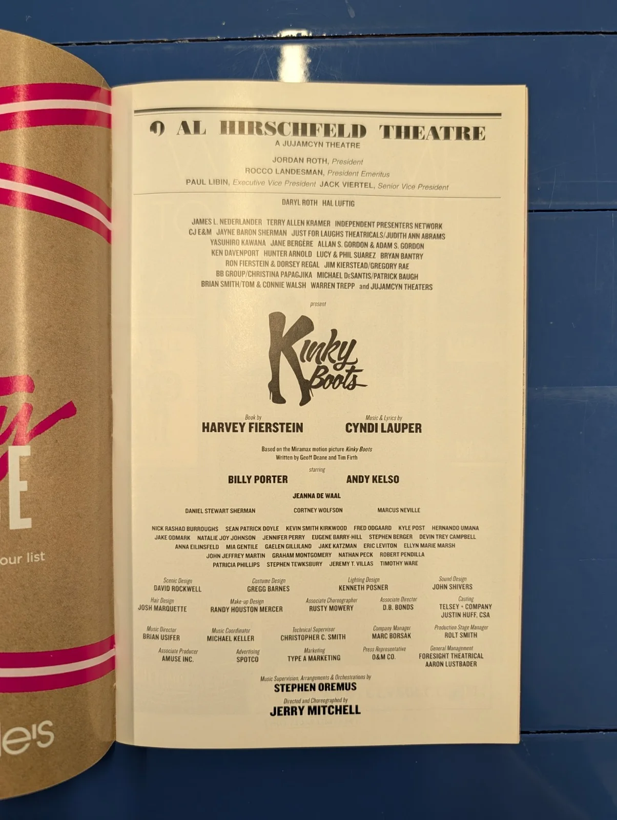Billy Porter — SIGNED BILLY PORTER (Lola) - Kinky Boots Broadway Playbill - Nov 2015, изображение 2