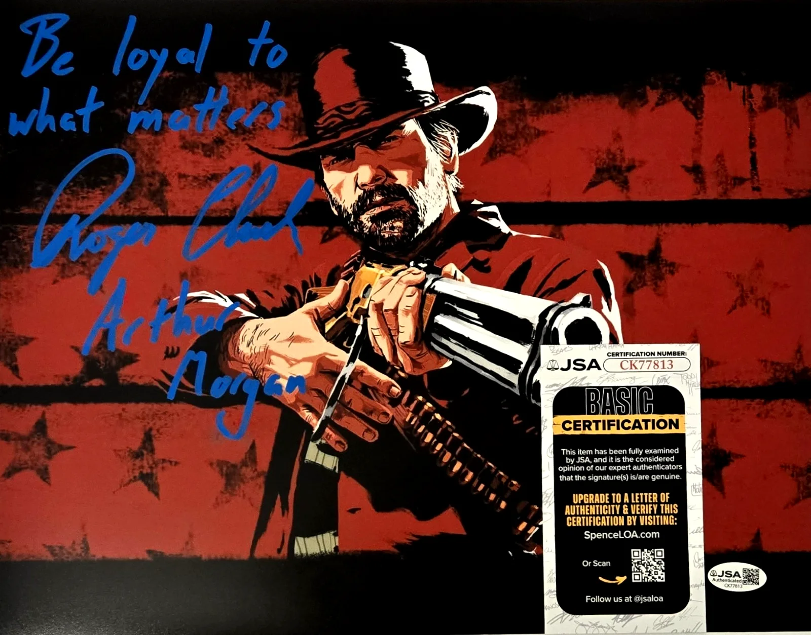 Roger Clark — Roger Clark Signed Photo Red Dead Redemption Arthur Morgan Autograph JSA COA 813