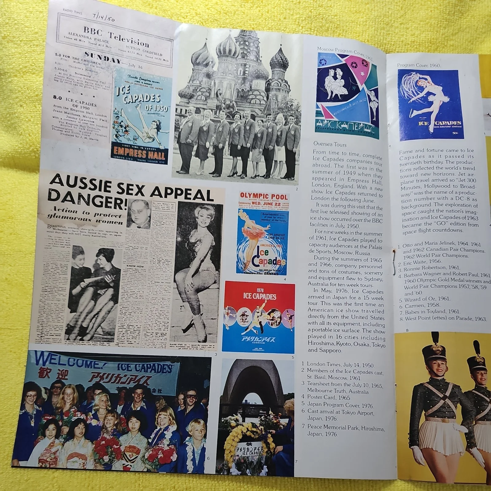1974 & 79 Ice Capades Programmes See Photos detail & many U.S.A Press Cuttings., image 4