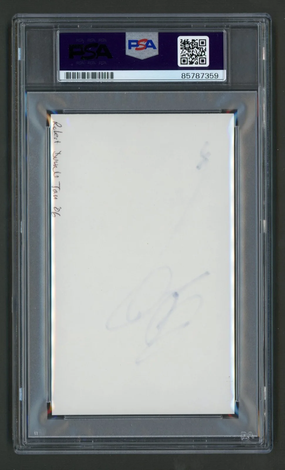 Robert Duvall — Robert Duvall Signed Index Card (PSA) Lonesome Dove Apocalypse Now Godfather, image 2