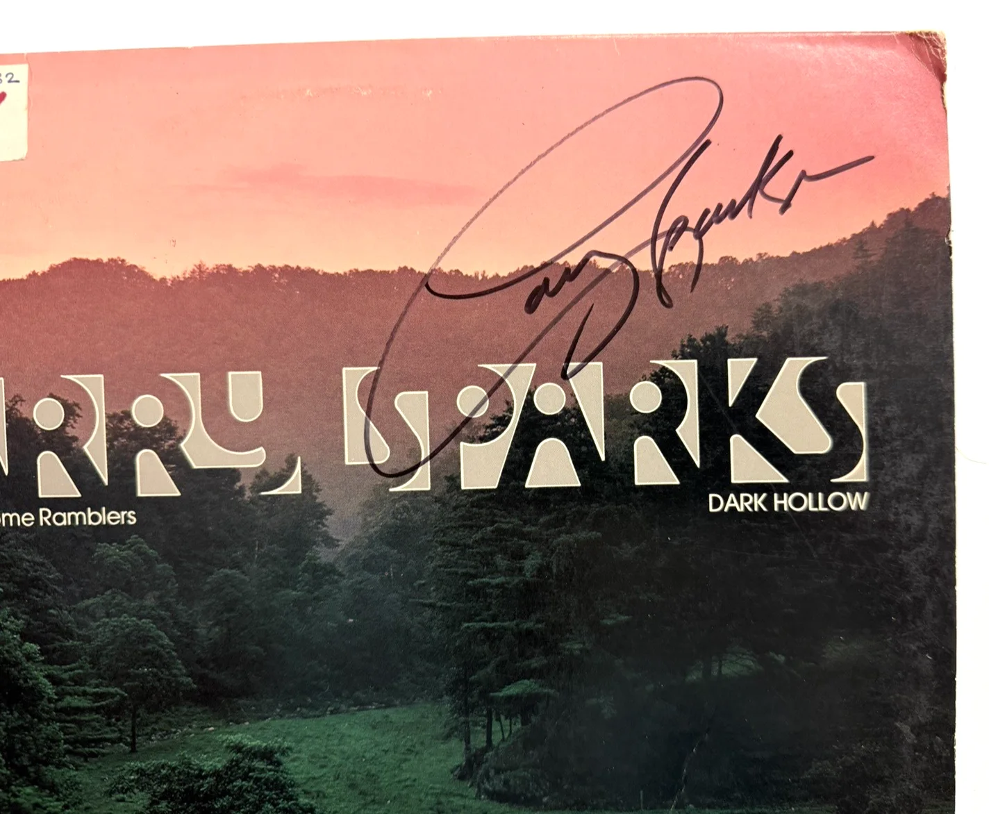 Larry Sparks Signed Dark Hollow LP Vinyl Lonesome Ramblers JSA COA, изображение 2