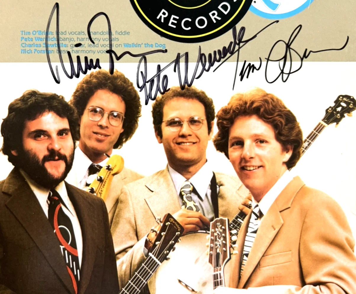 Hot Rize Signed Radio Boogie Vinyl LP Album Tim O’Brien Pete Wernick JSA COA, изображение 3