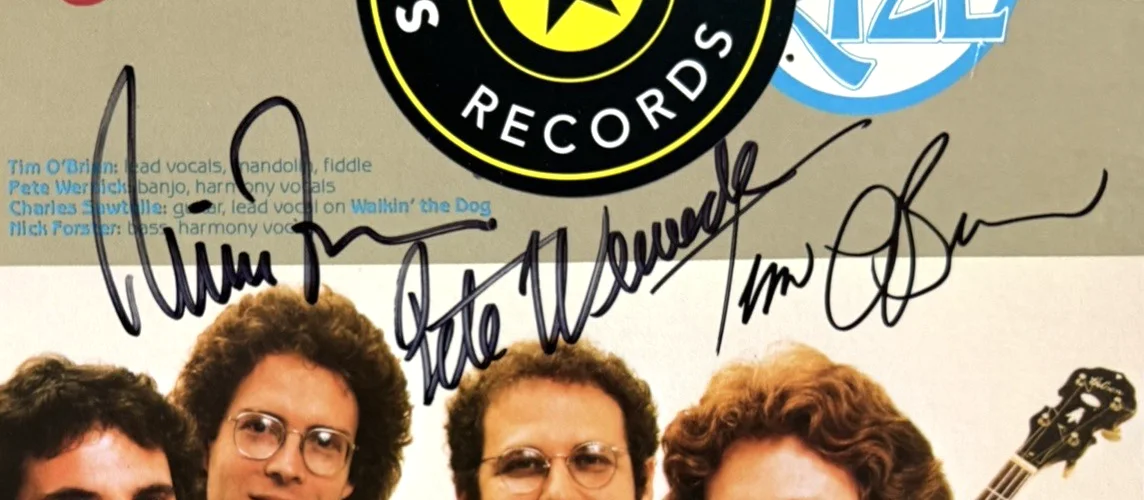 Hot Rize Signed Radio Boogie Vinyl LP Album Tim O’Brien Pete Wernick JSA COA, изображение 4