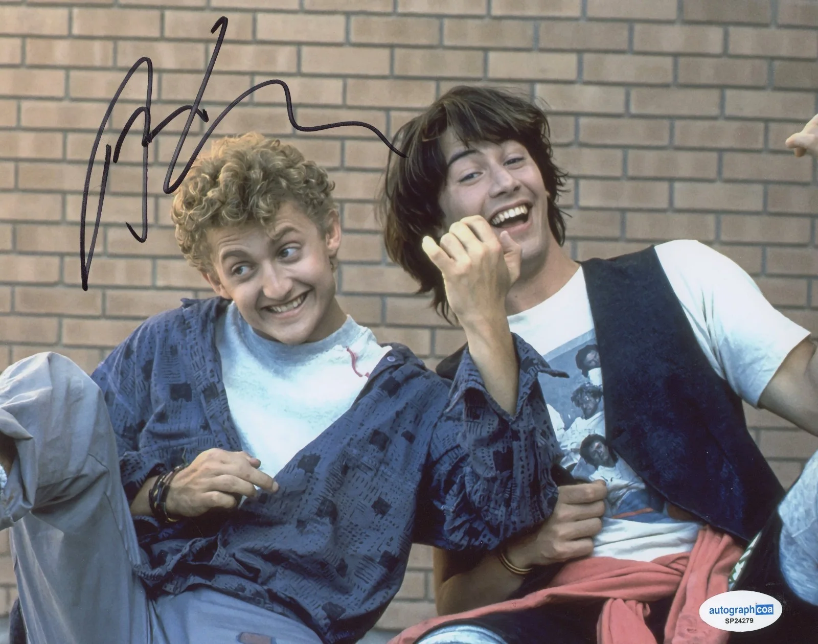 Alex Winter — Alex Winter Signed BILL & TED'S EXCELLENT ADVENTURE 8x10 Photo PROOF ACOA E, изображение 2