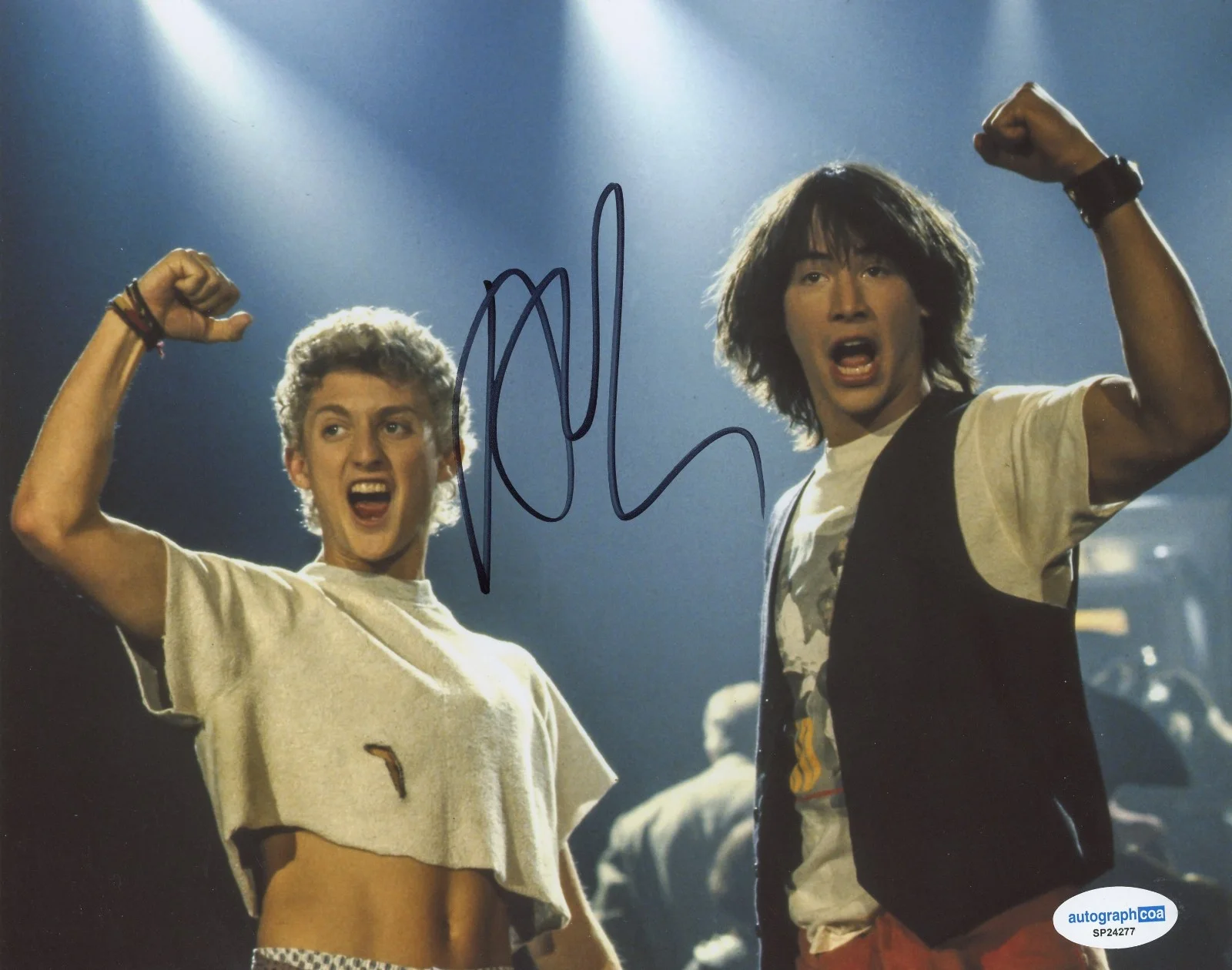 Alex Winter — Alex Winter Signed BILL & TED'S EXCELLENT ADVENTURE 8x10 Photo PROOF ACOA C, изображение 2