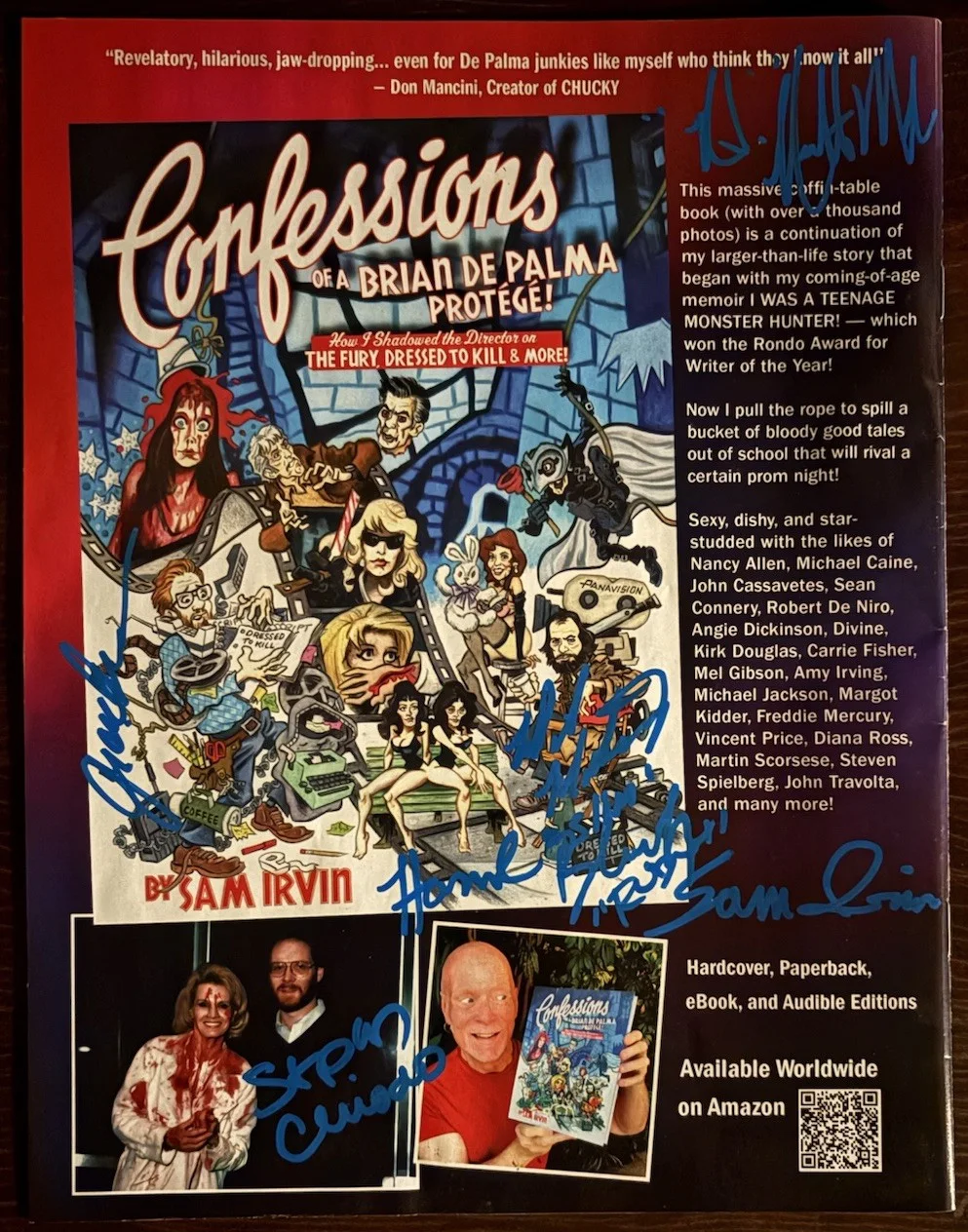 Sam Irvin, Stan Chido, Josh — Signed / Autographed Killer Clowns From Outer Space Harrod Blank and more!, image 2