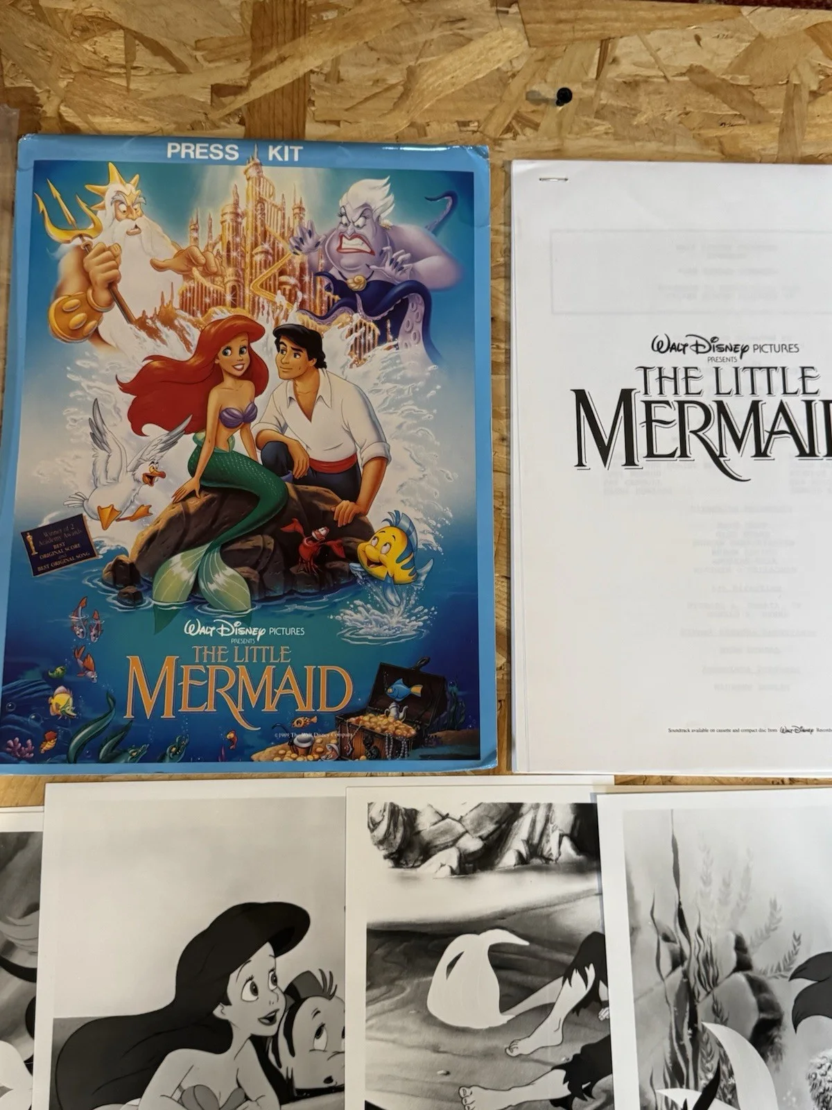The Little Mermaid Press Kit + 6x Stills Walt Disney Rare, image 2