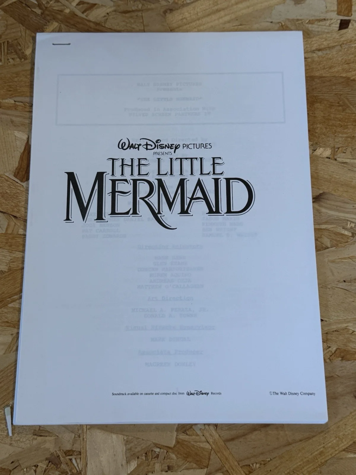 The Little Mermaid Press Kit + 6x Stills Walt Disney Rare, image 4