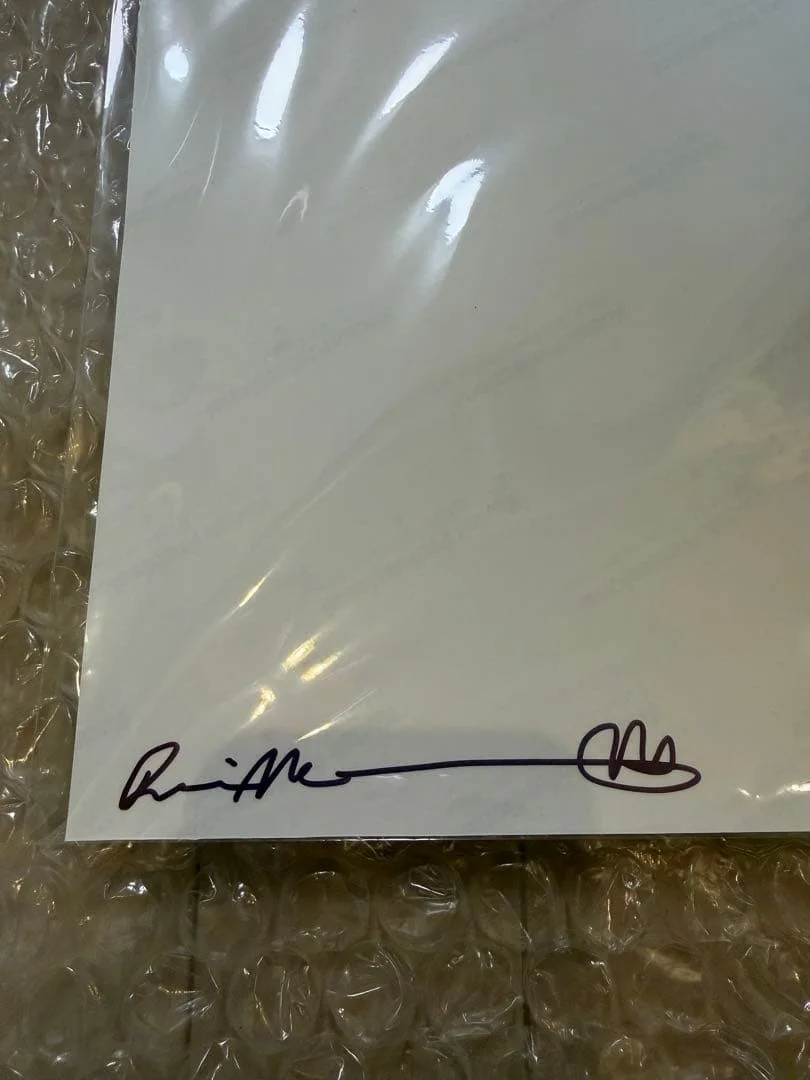Oasis Liam Gallagher Autographed Dennis Morris Print Poster Rare Auth From Japan, изображение 4