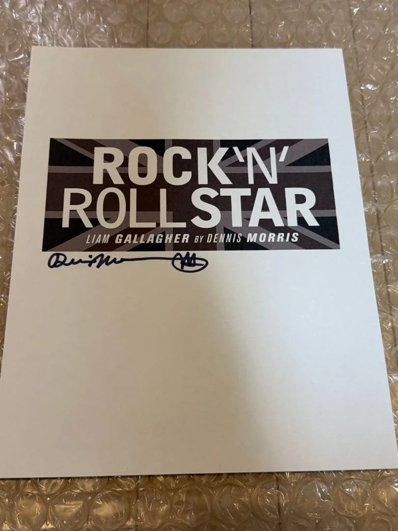 Oasis Liam Gallagher Autographed Dennis Morris Print Poster Rare Auth From Japan, изображение 5