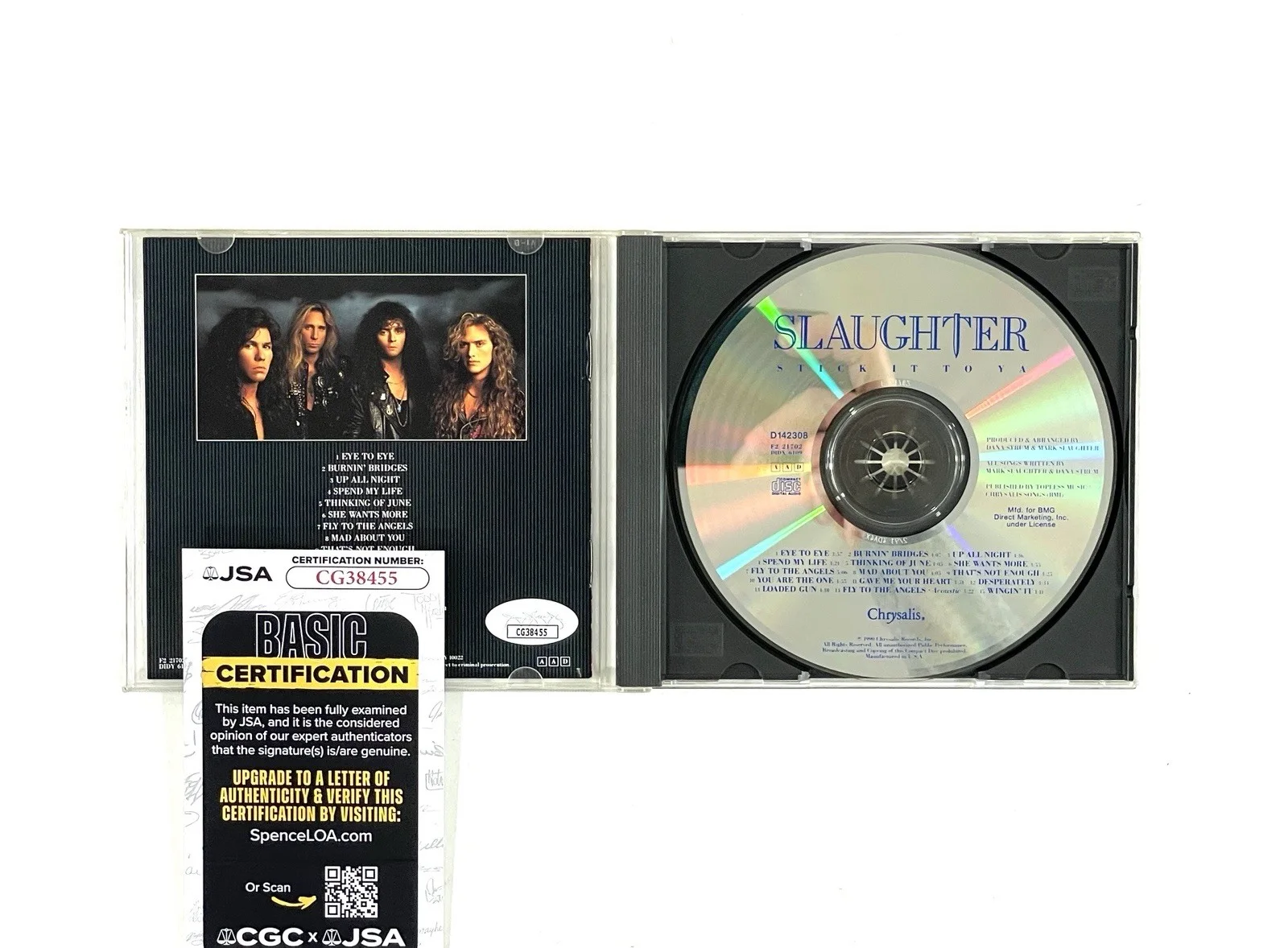 Slaughter Autographed Signed “Stick It To Ya” CD Mark Slaughter JSA Certified 🔥, image 3