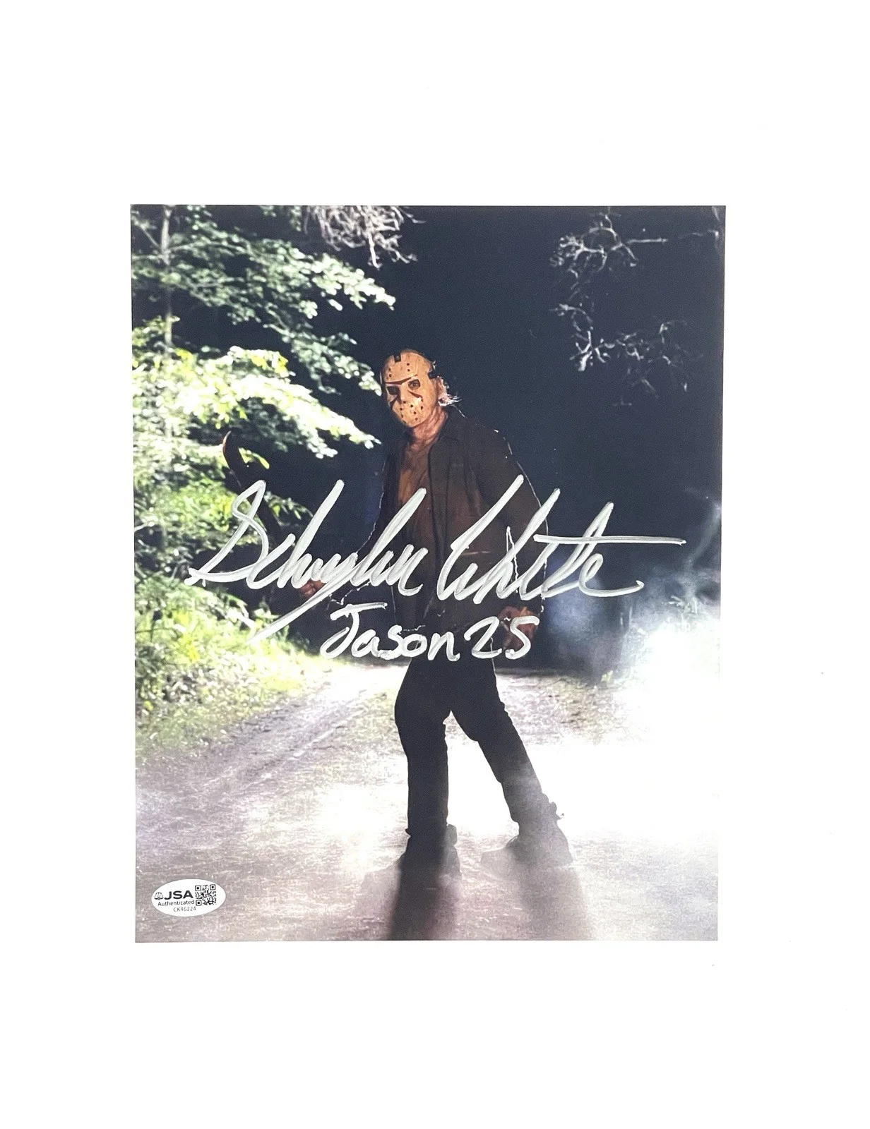 Schuyler White — Jason Voorhees Signed 8x10 Photo Schuyler White Friday the 13th Sweet Revenge, изображение 2