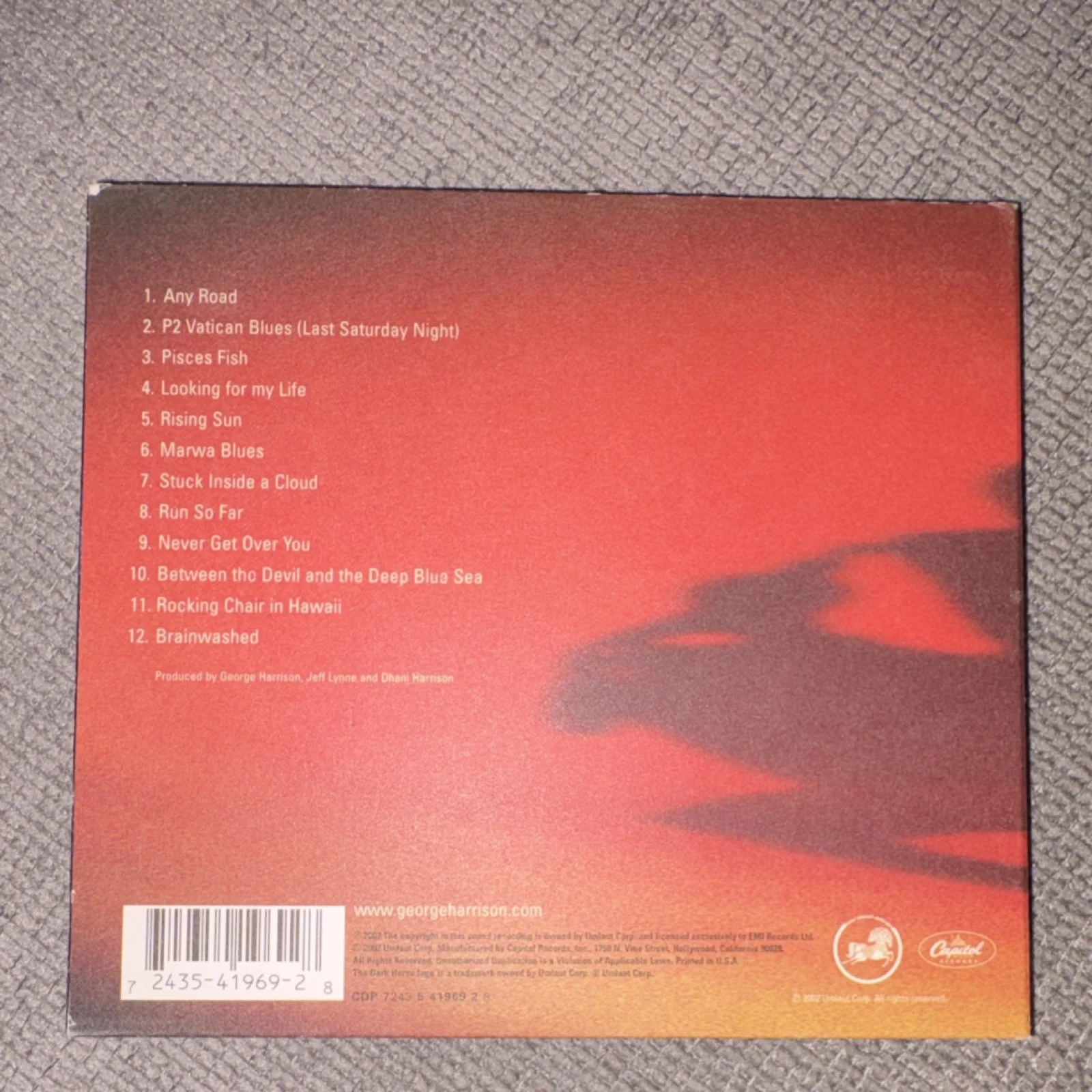 George Harrison Brainwashed Original Signed CD & Booklet Autographed Music, image 2