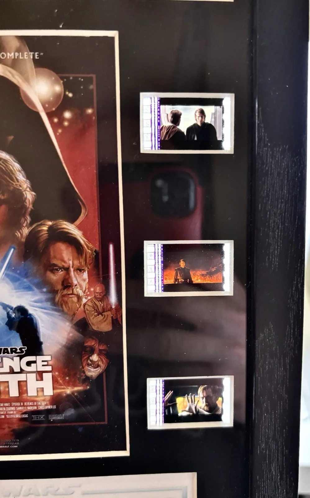 Genuine Star Wars Revenge of the Sith Film Cell 10 Cell Framed Picture With CoA, изображение 2