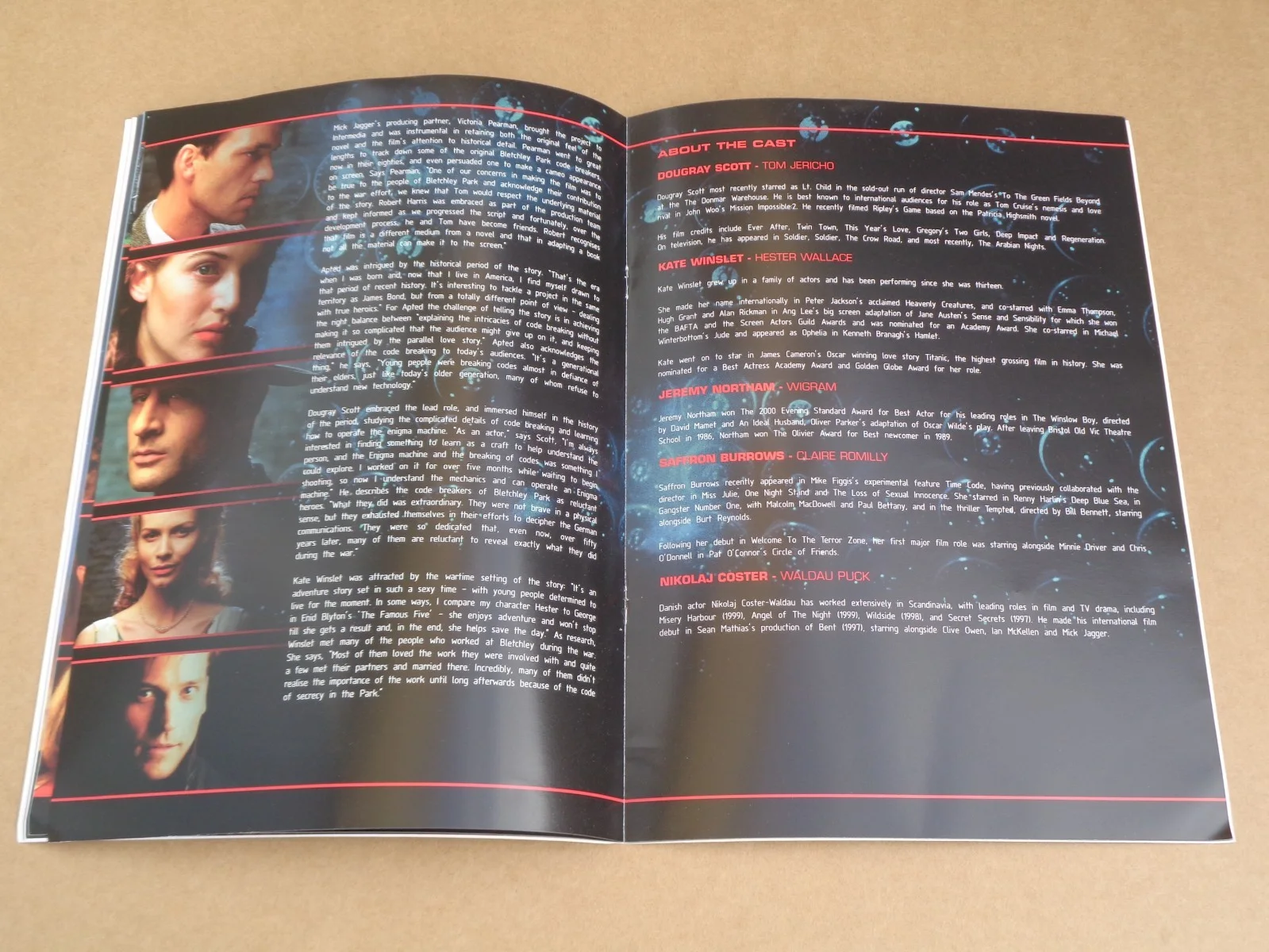 Dougray Scott - Enigma - 2001 Royal Charity Premiere Performance Film Brochure, image 5