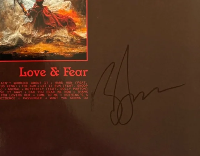 ZAC BROWN SIGNED LOVE AND FEAR VINYL ALBUM COUNTRY BAND SINGER SPHERE VEGAS BAS, изображение 2