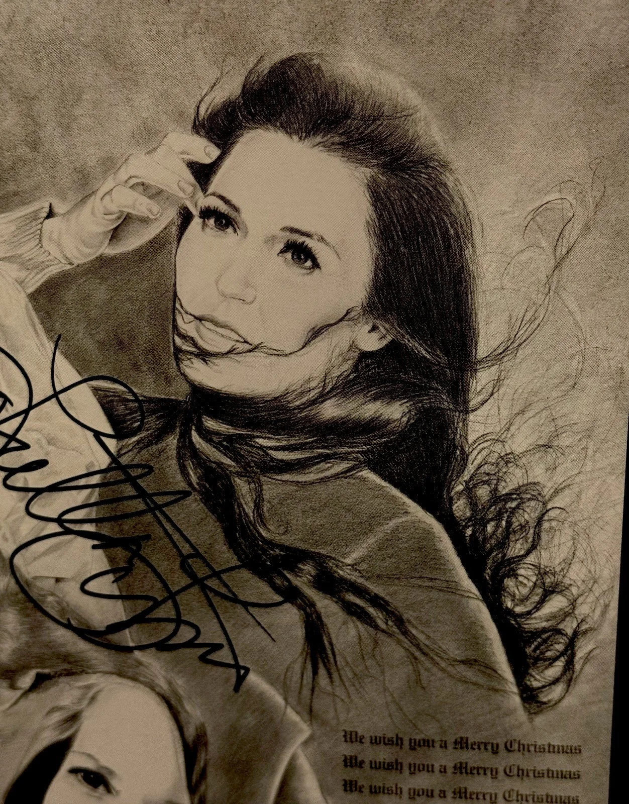 Autographed Loretta Lynn Christmas Card Signed by Loretta Lynn., image 5