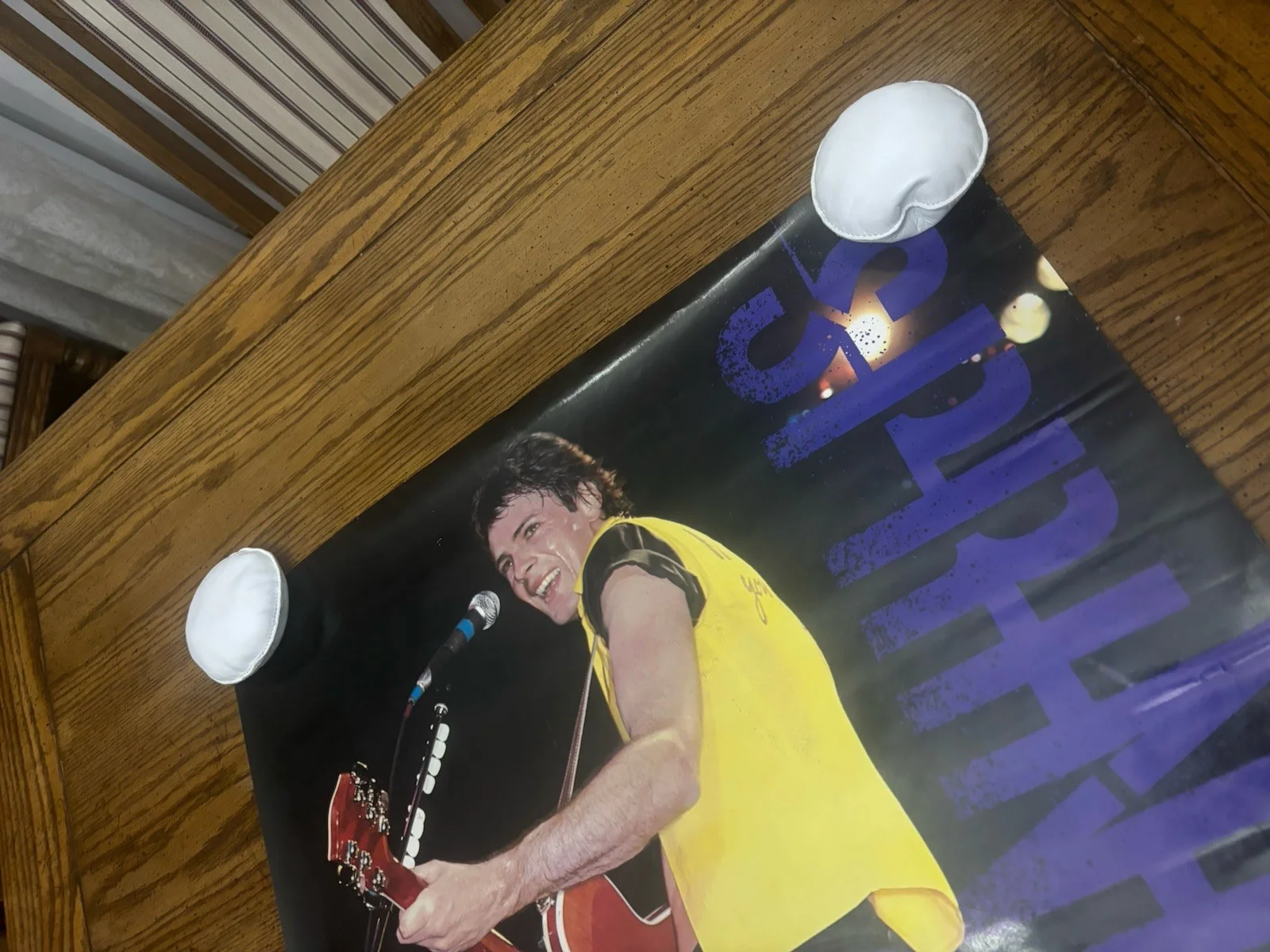 Vintage Poster 1982 Rick Springfield In Concert 35x23 Rolled EMCC Ron’s Band, image 2