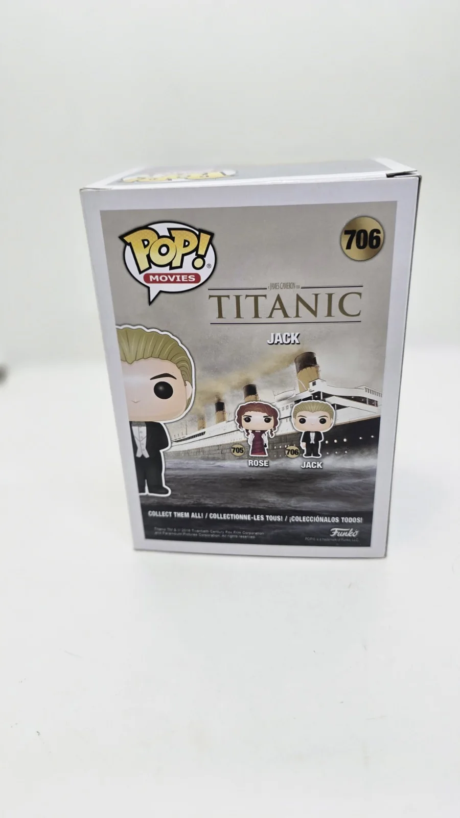 leonardo Dicaprio — Leonardo Dicaprio SIGNED Titanic Jack Dawson FUNKO POP #706 SWAU, image 3