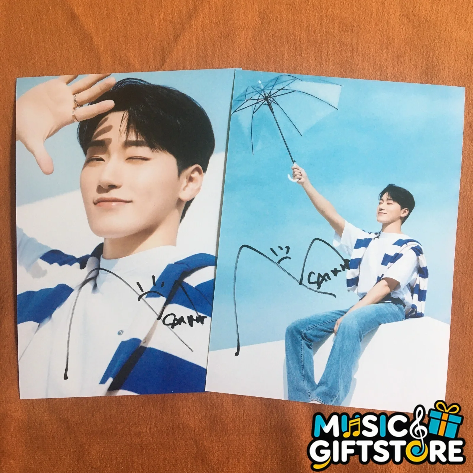 ATEEZ ateez SAN Autographed Signed Photo 4*6 K-POP Collection Gifts 2024A #MUGS, изображение 2