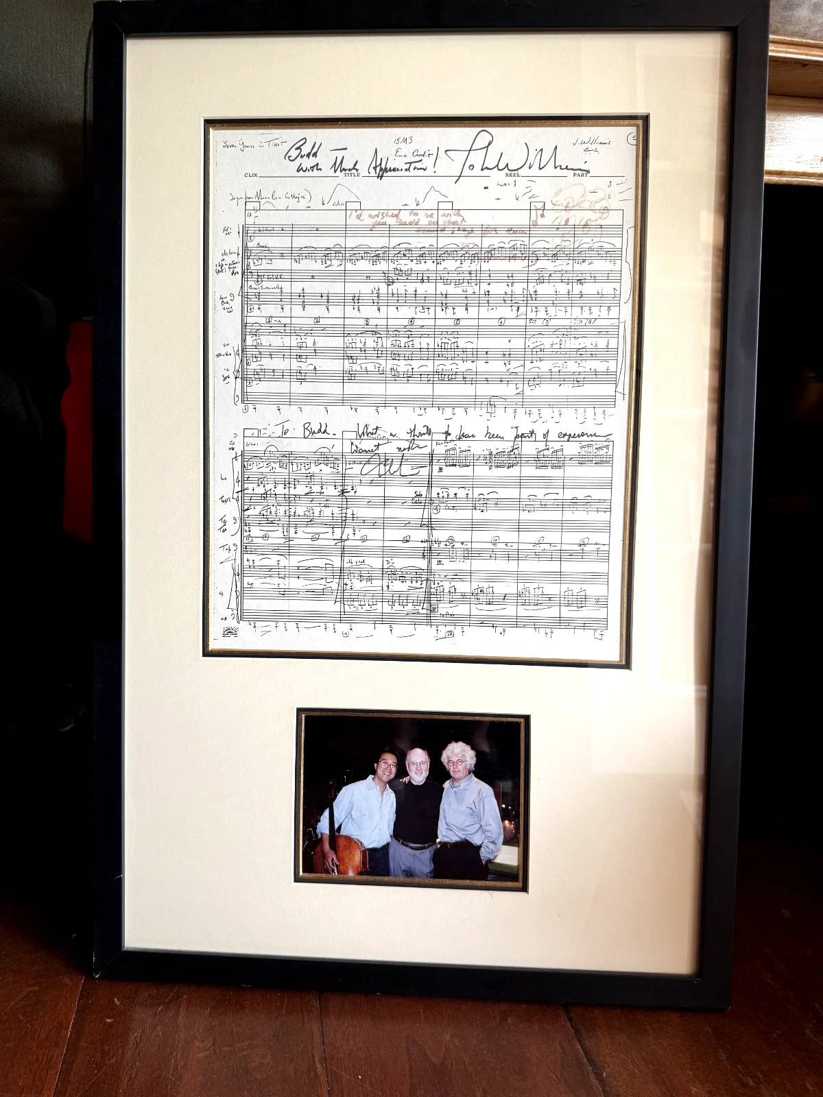 John Williams & Yo Yo Ma — JOHN WILLIAMS & Y0 YO MA Autographed Printed Score - Seven Years in Tibet