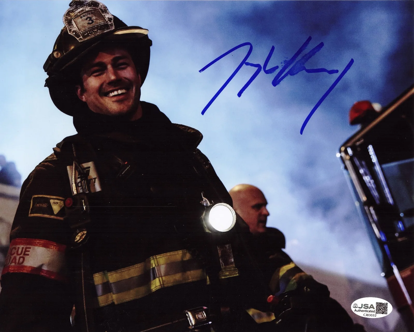 Taylor Kinney — Taylor Kinney signed Chicago Fire 8x10 photo autographed Kelly Severide JSA COA