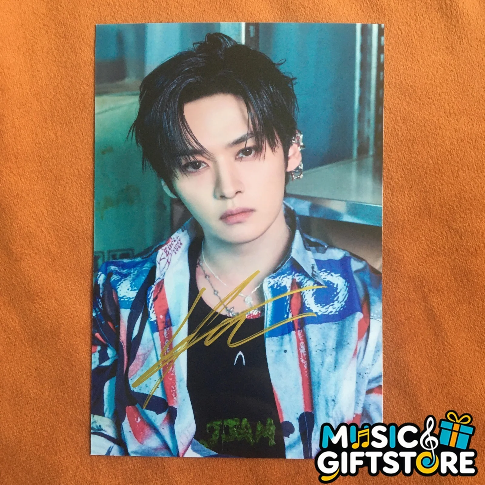 Stray Kids LEE KNOW Photo JJAM Autographed Signed K-POP Collection 4*6 2024 #MUG, image 3