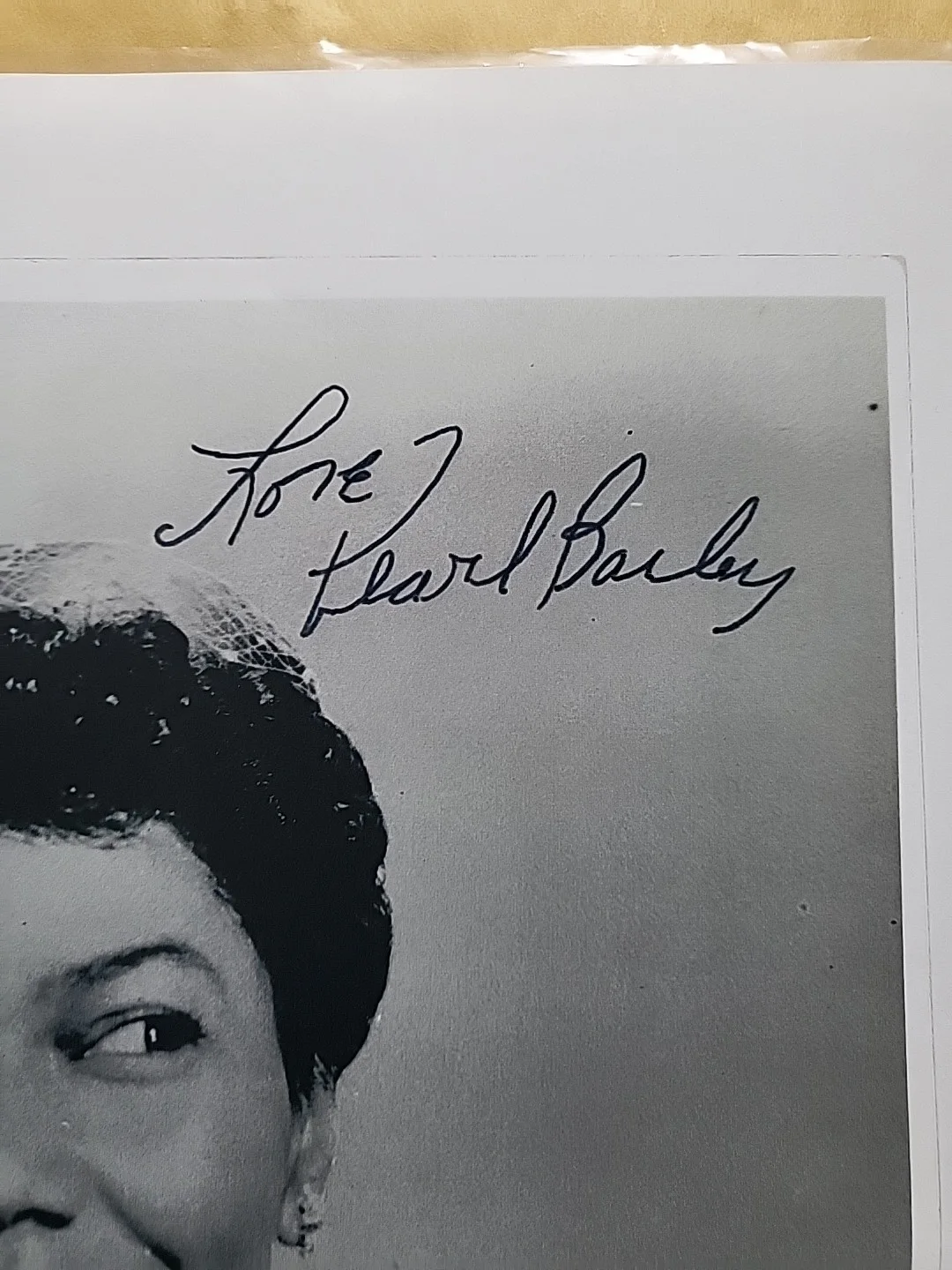 Pearl Bailey — Pearl Bailey 1955 Beautiful Signed Vintage Original Dblwt Photograph COA vintage, изображение 2