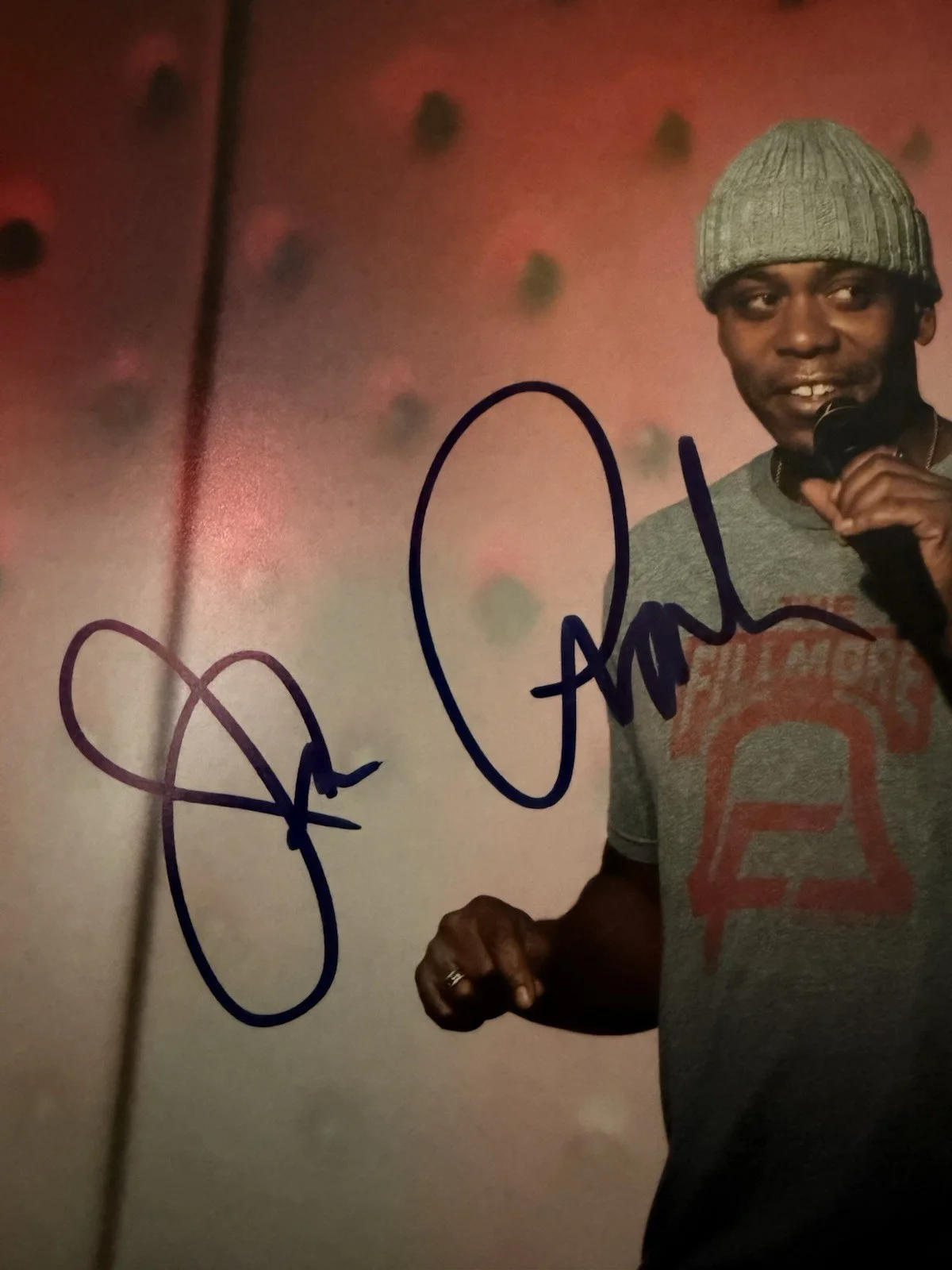 Dave Chappelle Signed Autographed 11x14 Photo Framed Comedy UV Glass Suade JSA, image 2