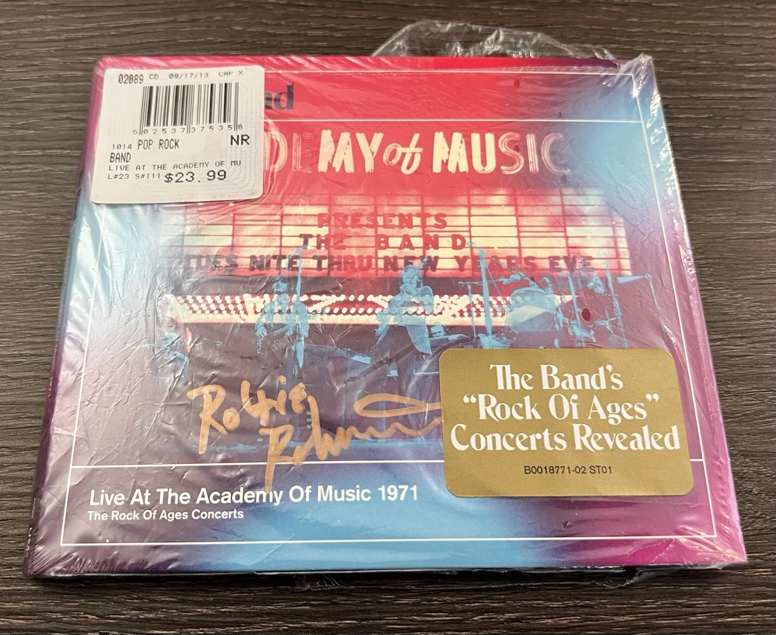 SIGNED Robbie Robertson The Band Live at the Academy of Music 1971 2-CD As-New, изображение 4